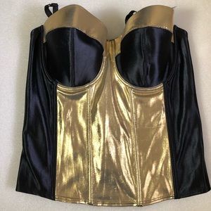 FINE LINES Metallic Bustier 38E